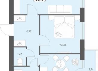 2-ком. квартира на продажу, 46.15 м2, Северодвинск