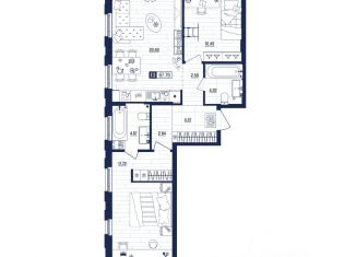 Продаю квартиру, 67.76 м2, Тульская область