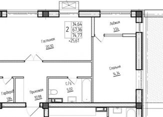 Продается 2-ком. квартира, 100.38 м2, Дагестан