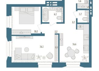 Продажа 2-ком. квартиры, 54 м2, Уфа