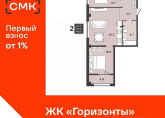Продажа трехкомнатной квартиры, 66.5 м2, Архангельская область