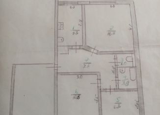 Продается трехкомнатная квартира, 52.7 м2, Орловская область