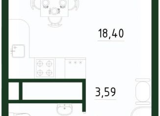Квартира на продажу студия, 25.81 м2, Тульская область