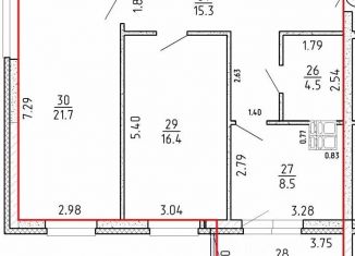 Продам двухкомнатную квартиру, 72 м2, Самарская область, 4-й проезд, 8А