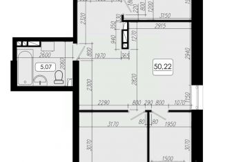 3-комнатная квартира на продажу, 50.22 м2, Приморский край, Верхняя улица, 20