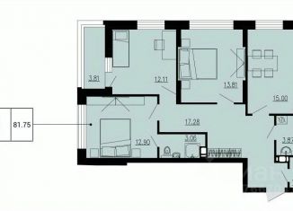 Продаю 3-ком. квартиру, 81.75 м2, Орёл, Советский район