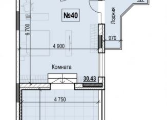 Продаю 1-ком. квартиру, 93.85 м2, Ярославль