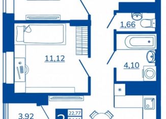 Продаю 2-ком. квартиру, 56.07 м2, Брянск, Советский район