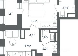 Продаю 1-комнатную квартиру, 31.98 м2, Пермь, Дзержинский район