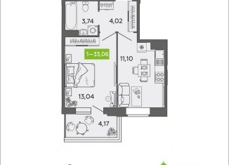 Продам 1-ком. квартиру, 33.06 м2, Северодвинск