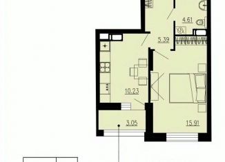 Продается 1-ком. квартира, 37.67 м2, Орёл, Советский район