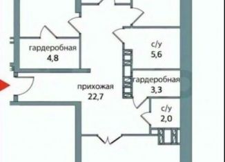 Продаю 3-ком. квартиру, 104 м2, Самара, 4-й проезд, 67Б, Октябрьский район