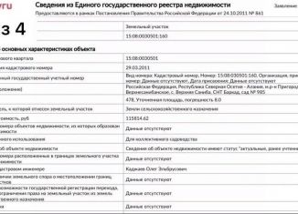 Продаю земельный участок, 4.8 сот., Северная Осетия