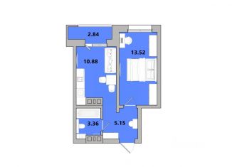 Продаю 1-ком. квартиру, 35.75 м2, Иркутск