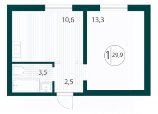 1-ком. квартира на продажу, 29.9 м2, Иркутск