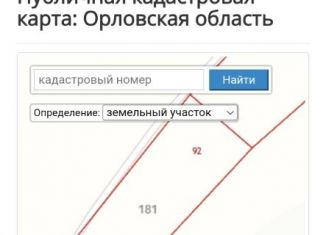 Продается земельный участок, 8.49 сот., Орловская область, СНТ Оазис, 24