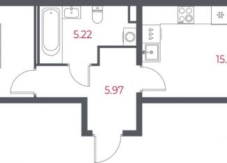 Продажа двухкомнатной квартиры, 42.63 м2, Пушкин