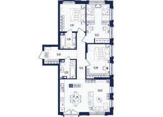 Продается квартира, 89.66 м2, Тула