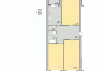 3-комнатная квартира на продажу, 105.73 м2, Тверь, Московский район