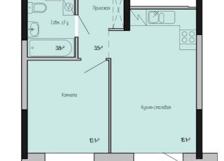 Продам однокомнатную квартиру, 34.1 м2, Ижевск