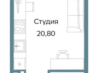 Продажа квартиры студии, 29.27 м2, Саки