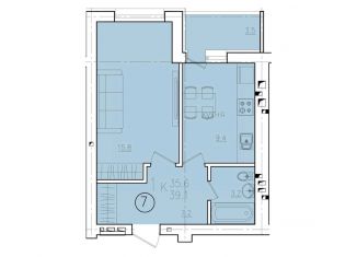 Продажа 1-ком. квартиры, 39.1 м2, Энгельс, микрорайон Энгельс-9, 2