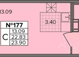 Продается квартира студия, 23.9 м2, Ленинградская область