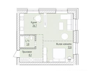 Продаю однокомнатную квартиру, 51.5 м2, Барнаул, Октябрьский район, бульвар 9 Января