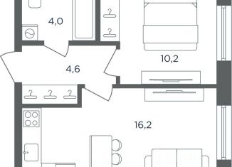 Продается двухкомнатная квартира, 35 м2, Пермь
