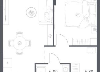Продажа 1-комнатной квартиры, 41.6 м2, Химки