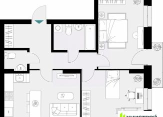 Продам двухкомнатную квартиру, 60.45 м2, Татарстан
