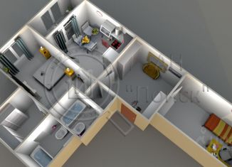 Продается двухкомнатная квартира, 70.07 м2, Курск