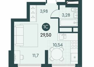 Продаю квартиру студию, 29.5 м2, Курган