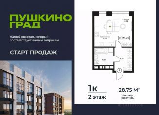 Продажа квартиры студии, 28.78 м2, Пушкино