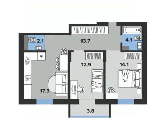 Продам 3-ком. квартиру, 67.37 м2, Димитровград, проспект Ленина, 37Д/2