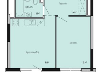 Продаю 1-комнатную квартиру, 37.7 м2, Ижевск