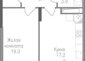Продам однокомнатную квартиру, 50.3 м2, Липецк