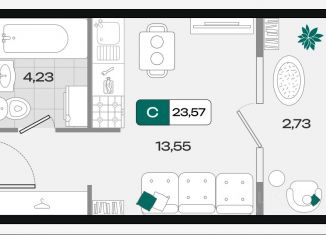 Продам квартиру студию, 23.57 м2, Краснодарский край