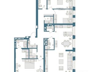 Продаю 4-ком. квартиру, 141.1 м2, Уфа