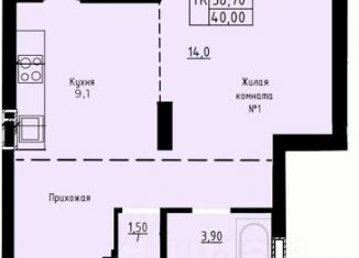 Продается 1-комнатная квартира, 40 м2, Алтайский край, улица Димитрова, 150