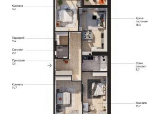Продается 3-комнатная квартира, 90.4 м2, Брянская область