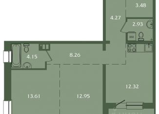 Продаю 2-ком. квартиру, 65.6 м2, Иркутск