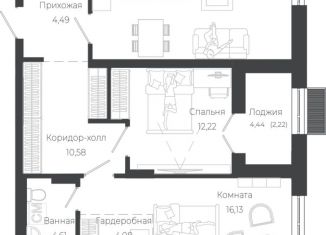 Продается 2-комнатная квартира, 85.75 м2, Республика Алтай