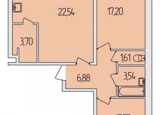 Продаю 2-комнатную квартиру, 91.73 м2, Белгородская область
