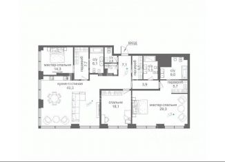 Продаю 4-ком. квартиру, 165 м2, Москва