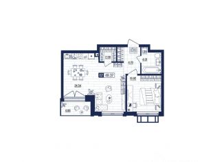 Продам квартиру, 48.37 м2, Тула