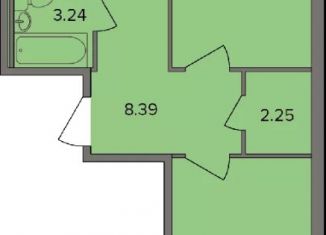 Продается двухкомнатная квартира, 56.5 м2, деревня Новое Девяткино