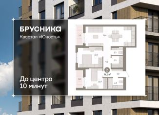 Продается 2-комнатная квартира, 74.03 м2, Пермский край