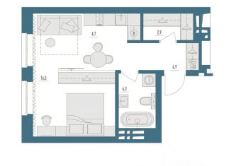 Продажа 1-ком. квартиры, 35.3 м2, Республика Башкортостан