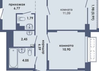 Продается трехкомнатная квартира, 84.55 м2, Пермь, Ленинский район